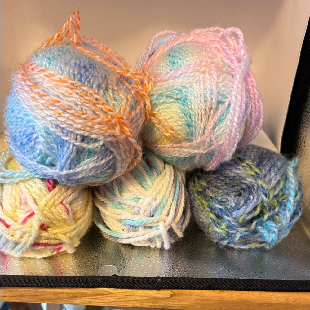 Hand-Dyed Pastel Multicolor Yarn Pack - Soft Bulky Fiber Arts Skeins